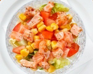 insalata con salmone