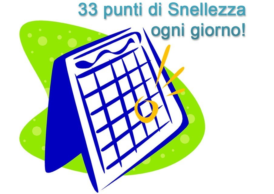 Raccogliere 33 punti di Snellezza ogni giorno!