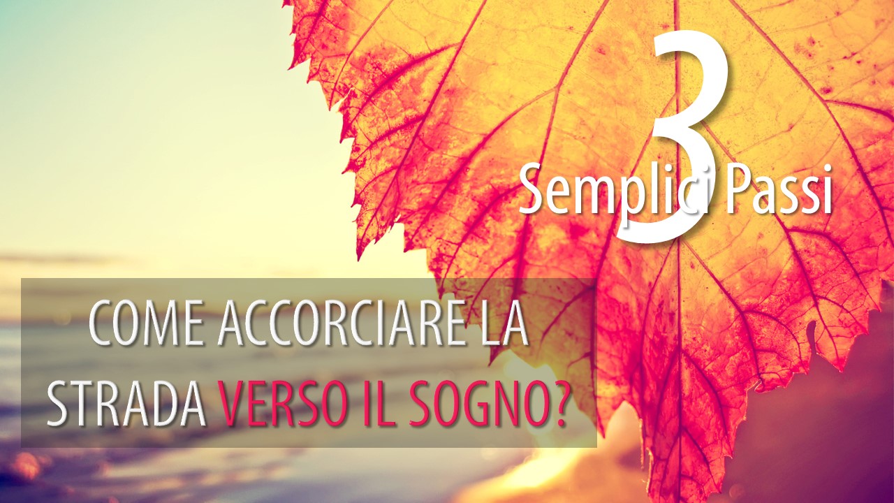 REALIZZAZIONE DEI GRANDI PROGETTI IN TRE SEMPLICI PASSI