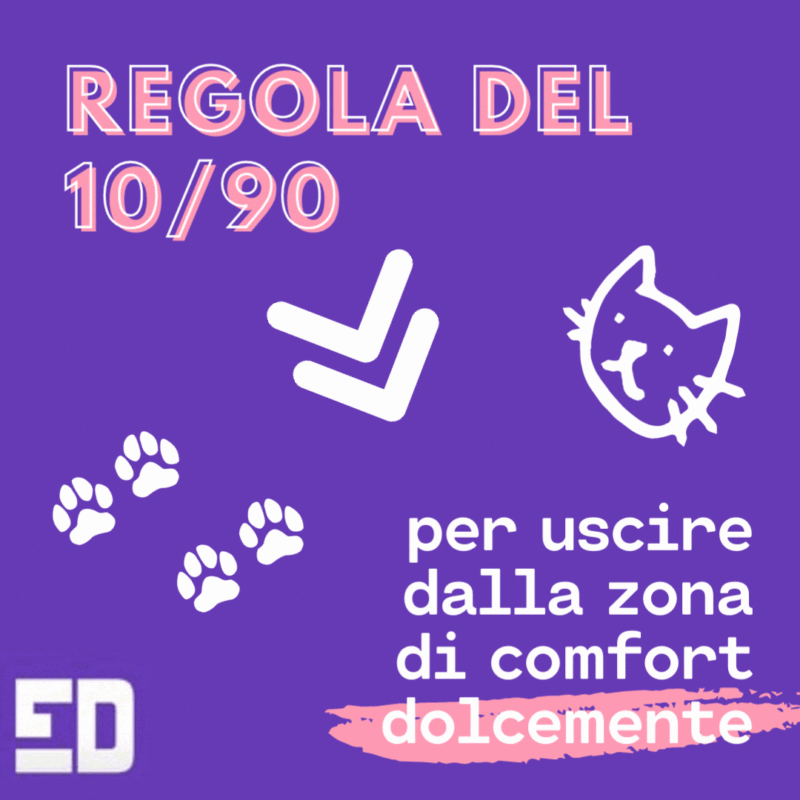 REGOLA 10-90 PER USCIRE DALLA ZONA COMFORT DOLCEMENTE